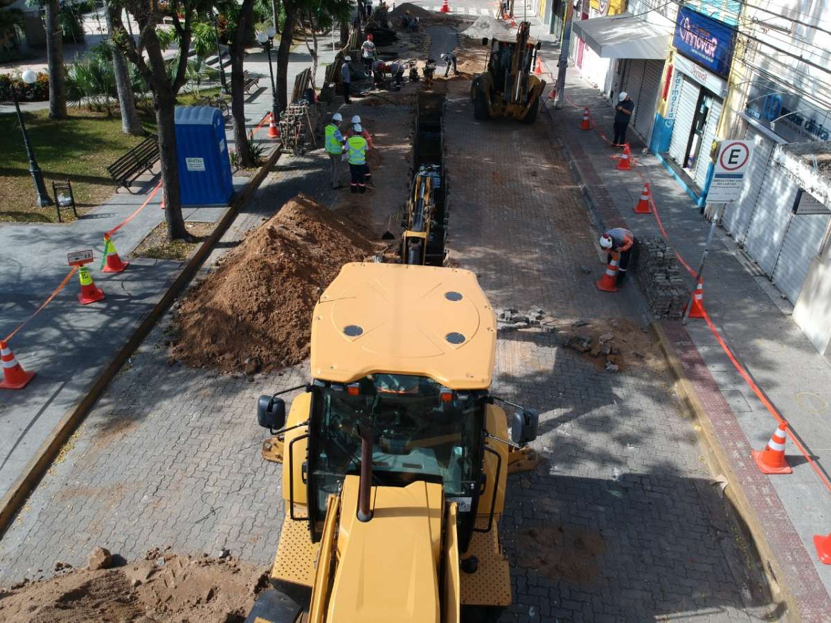 Centro Histórico de Sobral é modernizado e passará a ter rede elétrica