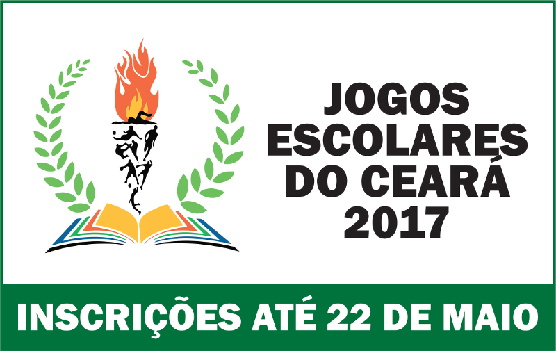 Banner dos jogos escolares do Ceará 2017