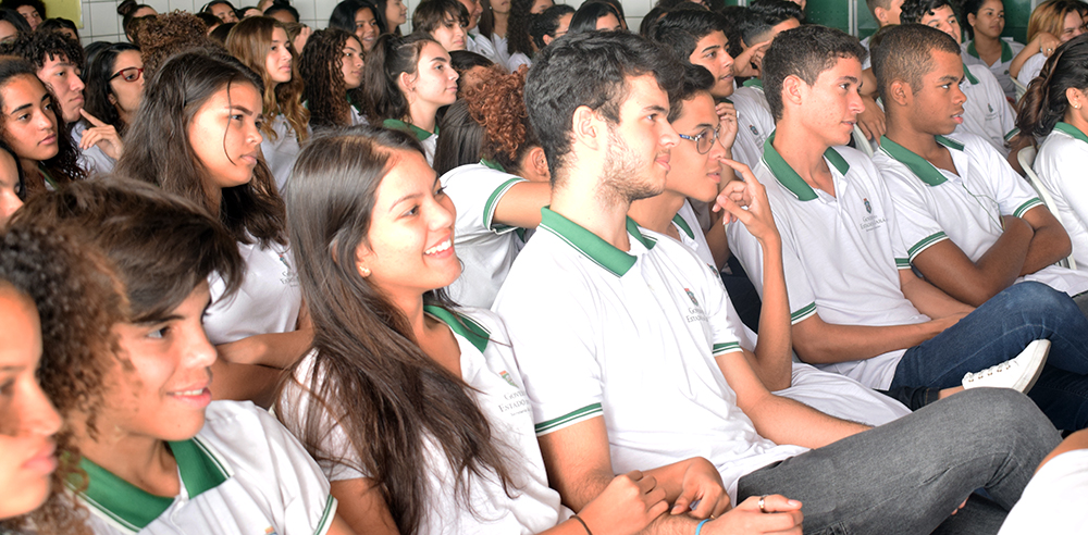 Ao todo, cerca de 90 alunos discutiram sobre a importância do controle social para o exercício da cidadania