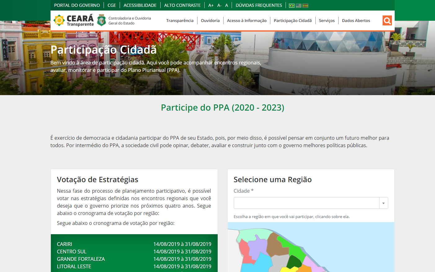 site do ceará transparente