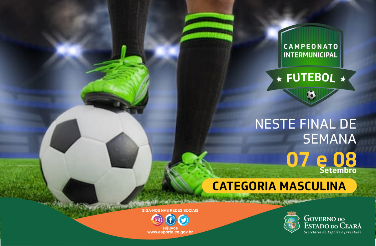 banner campeonato intermunicipal de futebol