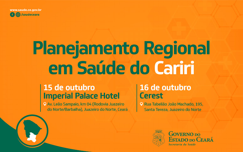 banner Planejamento Regional da Saúde no Cariri