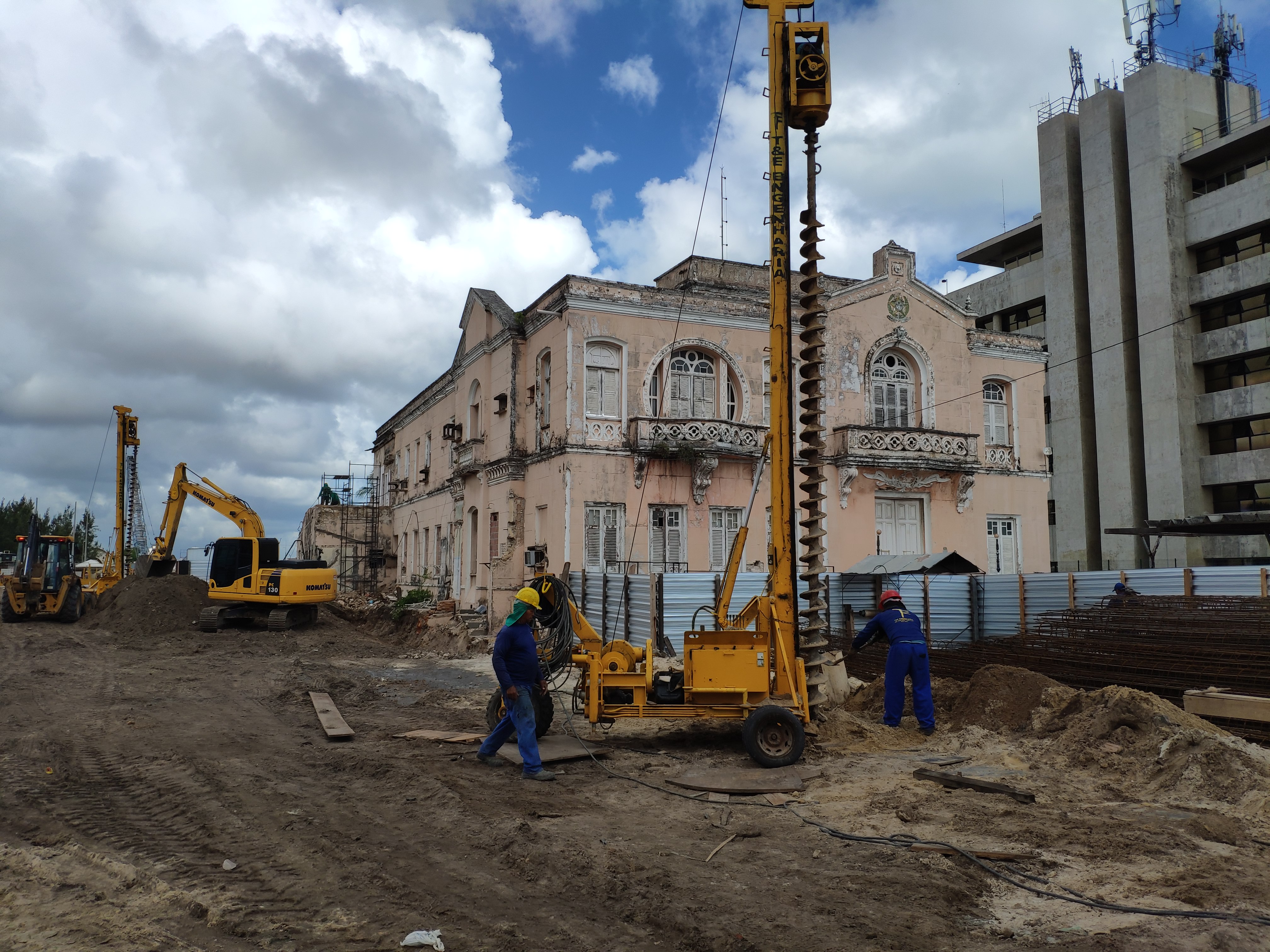 Obras no novo complexo cultural de Fortaleza